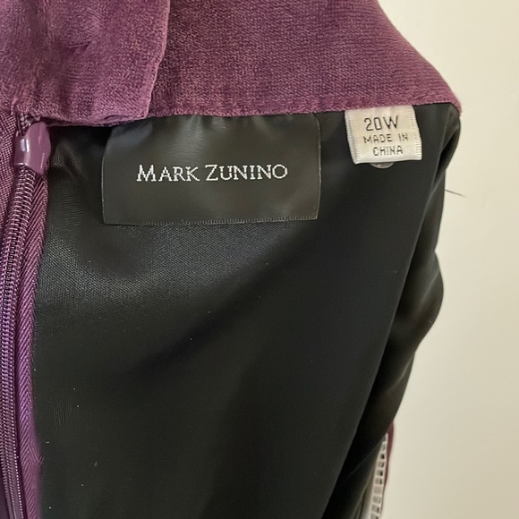 NWOT Mark Zunino sequin and faux suede skirt - Picture 7 of 9